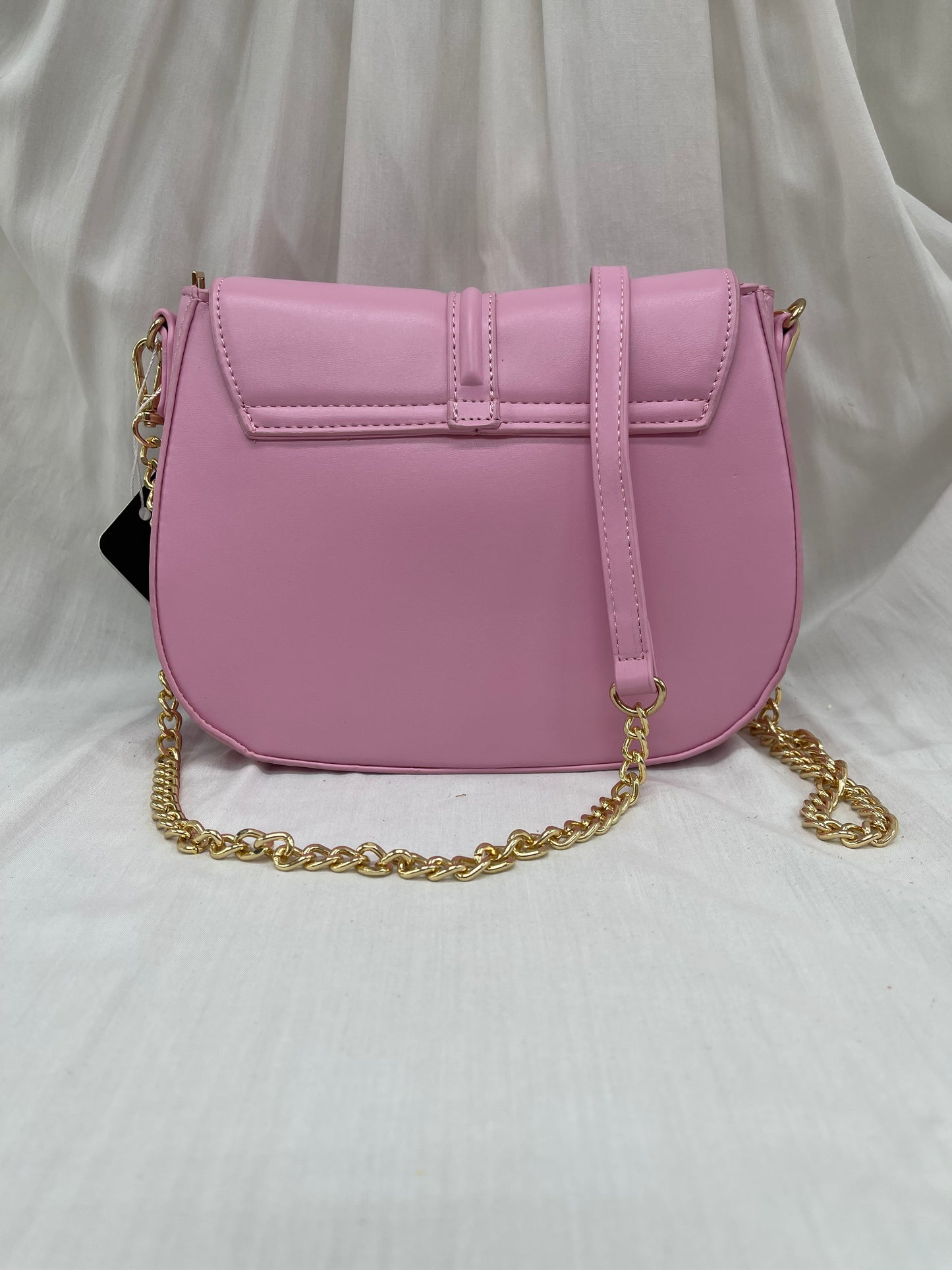 Sac rose poudré avec fermoir doré - Le chic à votre portée