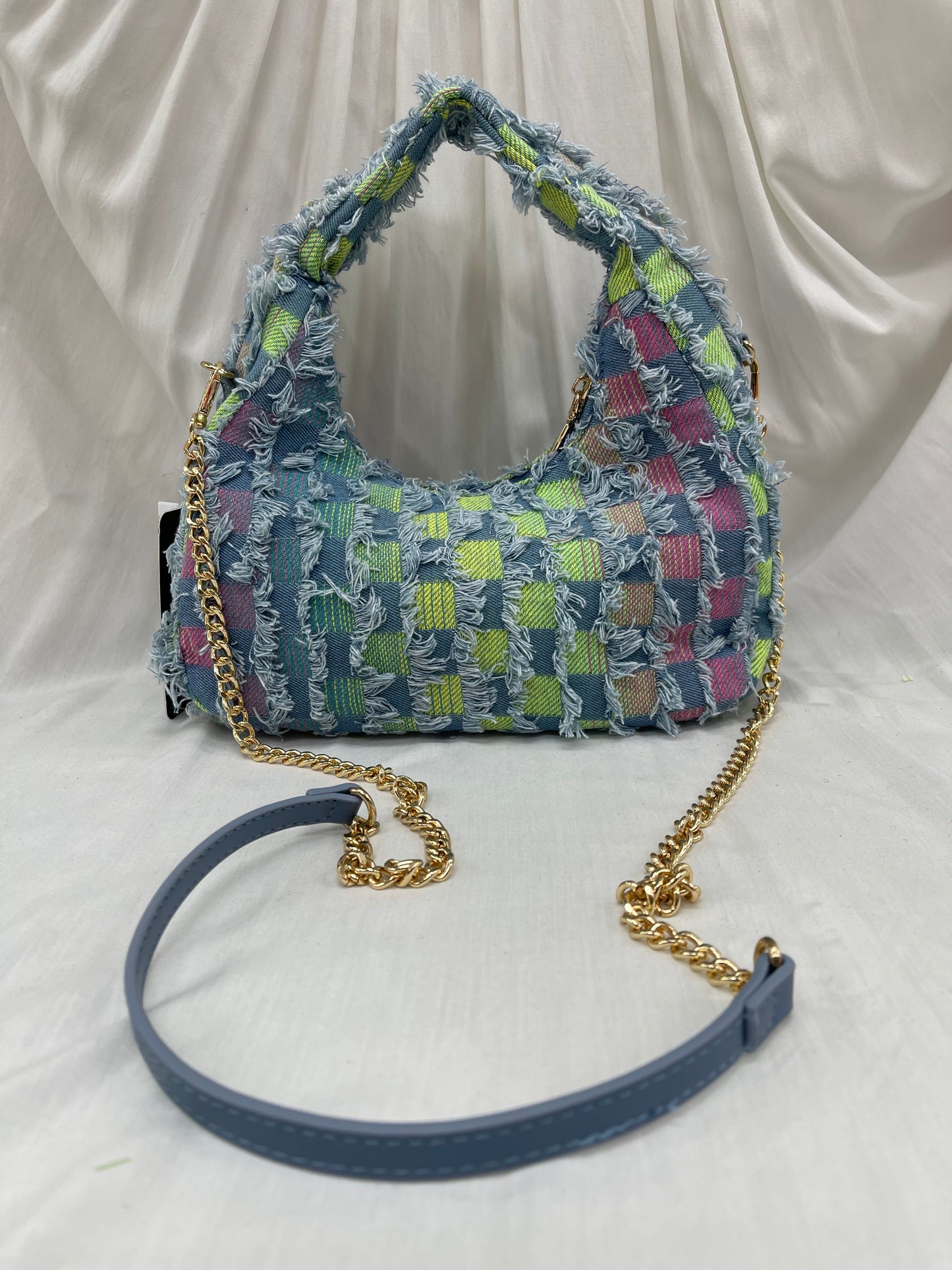 Sac en patchwork denim multicolore – L'originalité à portée de main