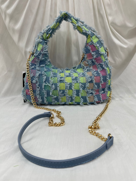 Sac en patchwork denim multicolore – L'originalité à portée de main
